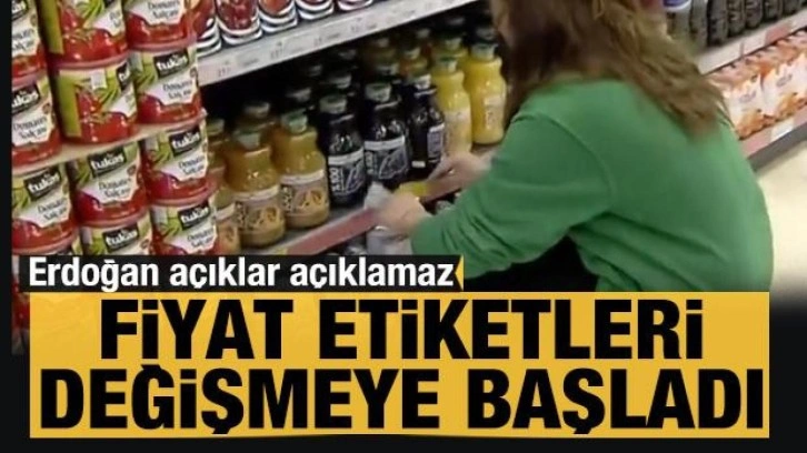 Erdoğan açıklar açıklamaz fiyat etiketleri değişmeye başladı