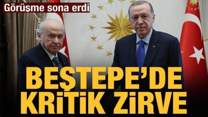 Erdoğan-Bahçeli görüşmesi sona erdi