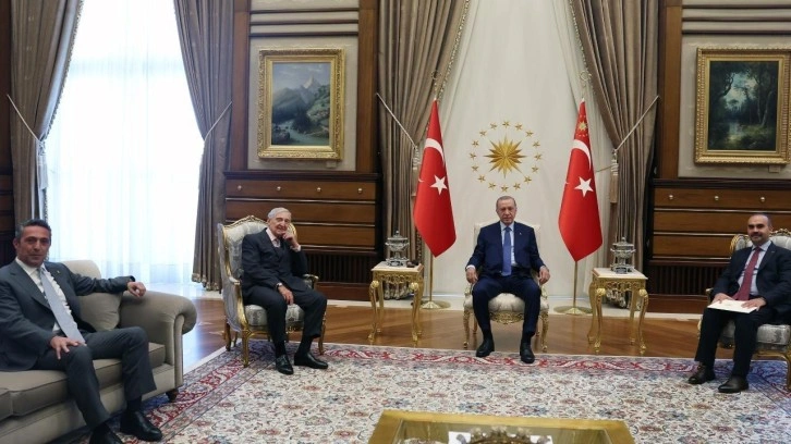 Erdoğan, Rahmi Koç ve Ali Koç'u kabul etti!