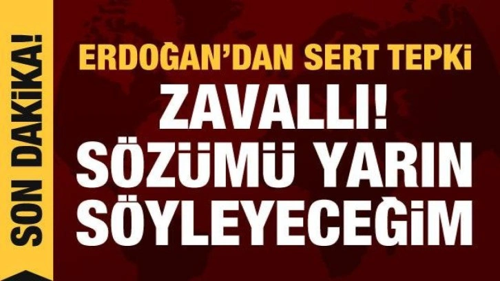 Erdoğan'dan Kılıçdaroğlu'na sert sözler: Zavallı! Artık şaşırmayı bile bıraktık