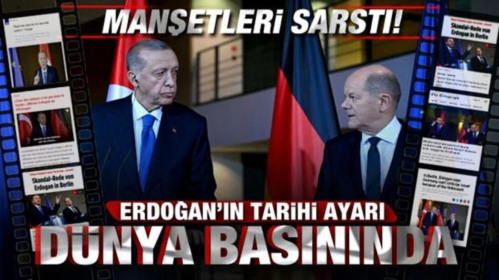 Erdoğan'ın tarihi ayarı dünyada basınında! Manşetleri sarstı!