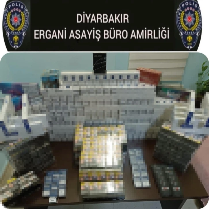 Ergani’de 2 bin 167 paket kaçak sigara ele geçirildi
