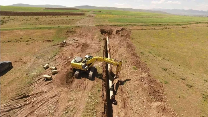 Erzurum Sakalıkesik Ovası sulamasında çalışmalar devam ediyor
