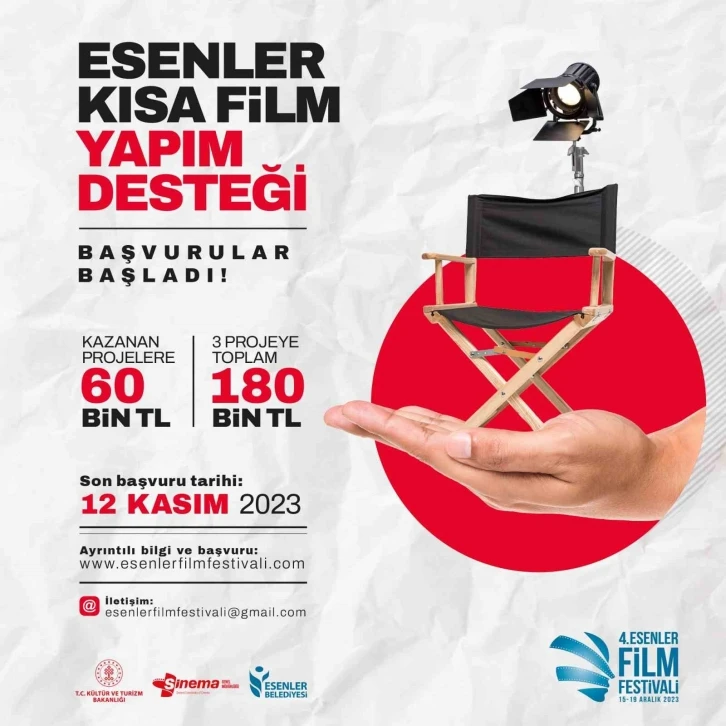 Esenler Kısa Film yapım desteği başvuruları başladı
