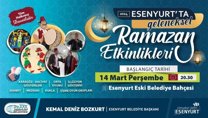 Esenyurt’ta geleneksel Ramazan etkinlikleri başlıyor
