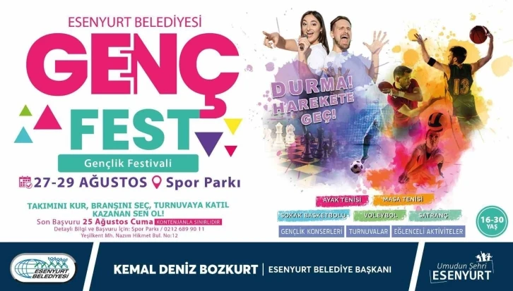 Esenyurt’un ilk Gençlik Festivali başlıyor
