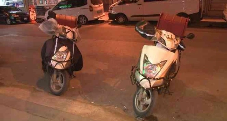 Esenyurt’ta bir kebapçıda motokurye olarak işe başlayan şahıs, ikinci siparişinde motosikleti çaldı