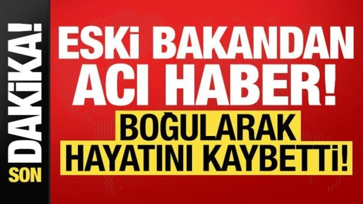 Eski Bakan Kutbettin Arzu'dan acı haber! Havuzda boğularak hayatını kaybetti