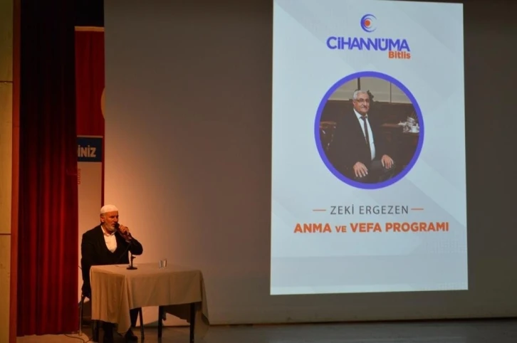 Eski bakan Zeki Ergezen için anma ve vefa programı düzenlendi
