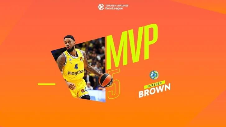 Euroleague’de 5. haftanın MVP’si Lorenzo Brown
