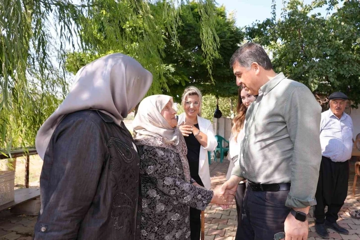 Fadıloğlu ile Milletvekili Kirazoğlu, 9 mahalleyi ziyaret etti
