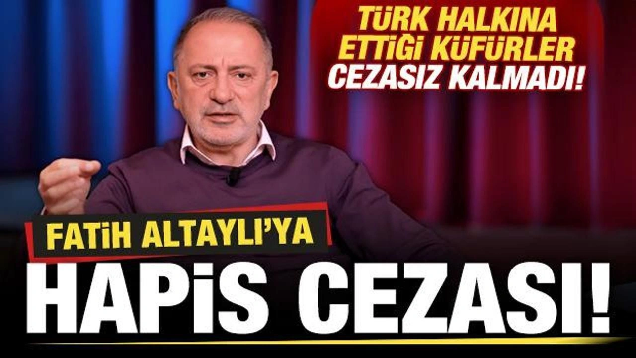 Fatih Altaylı'ya hapis cezası! Türk halkına ettiği küfürler cezasız kalmadı