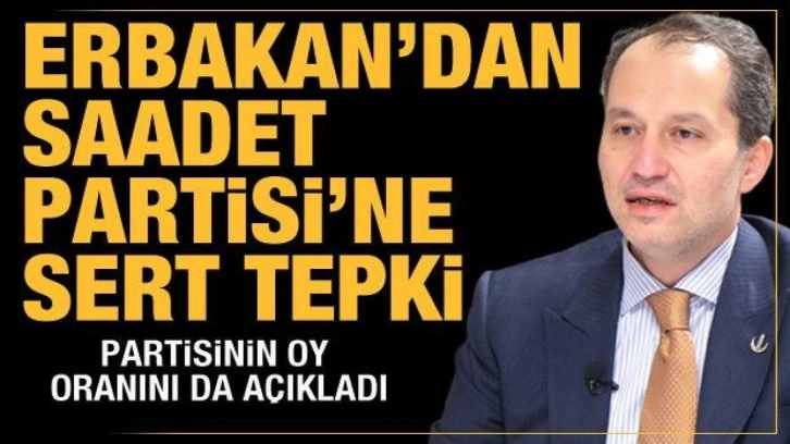 Fatih Erbakan'dan Saadet Partisi'ne tepki