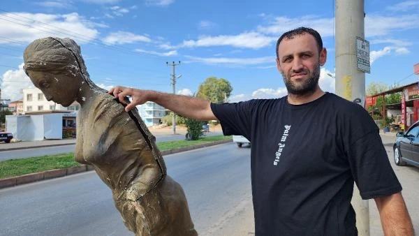 Festivalin simgesi 'Venüs', hurdacıdan alınıp yol kenarına süs yapıldı