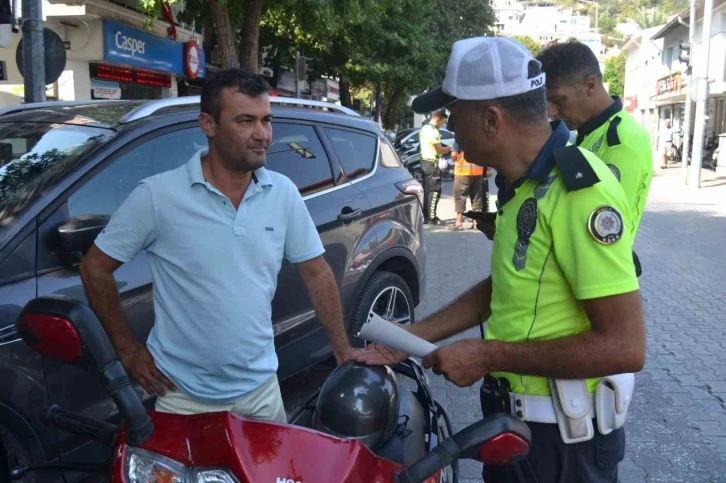 Fethiye’de motosiklet denetimi yapıldı
