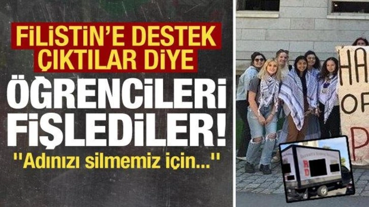 Filistin'e destek çıkan Harvard'lı öğrencileri fişlediler! 'Adınızı silmemiz için...&