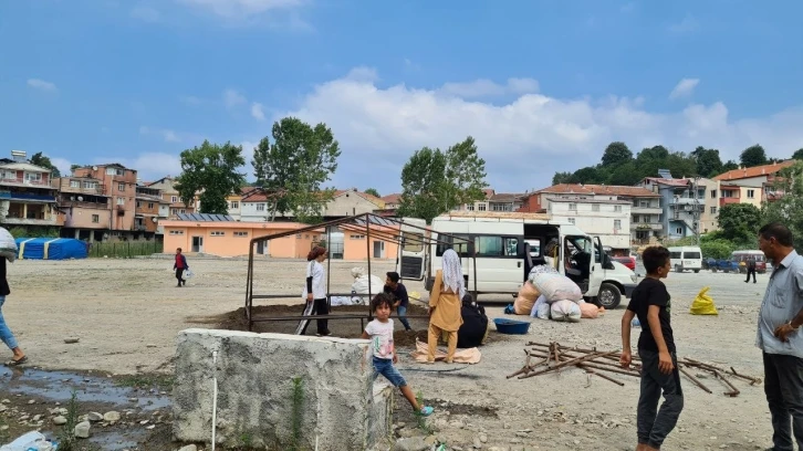 Fındık işçilerinin "gurbet" mesaisi
