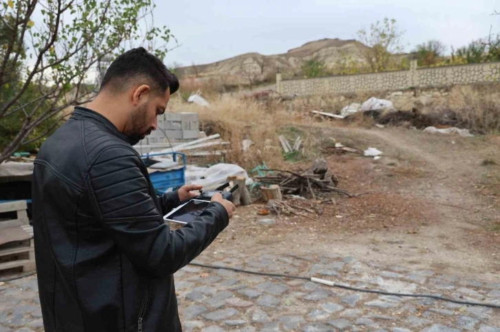 Firari koyunlar önce güvenlik kamerasına, sonra jandarma dronuna yakalandı
