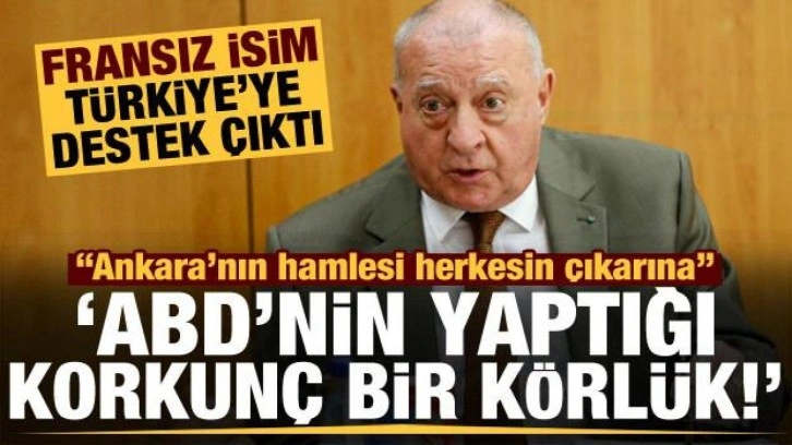 Fransız isimden çarpıcı yorum: Türkiye'nin hamlesi herkesin çıkarına, ABD'nin yaptığı...