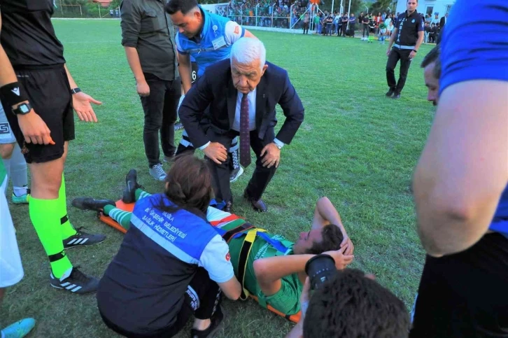 Futbolcuya ilk müdahale Doktor Başkan’dan
