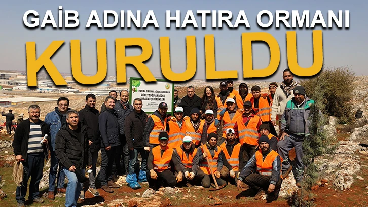 GAİB adına hatıra ormanı kuruldu