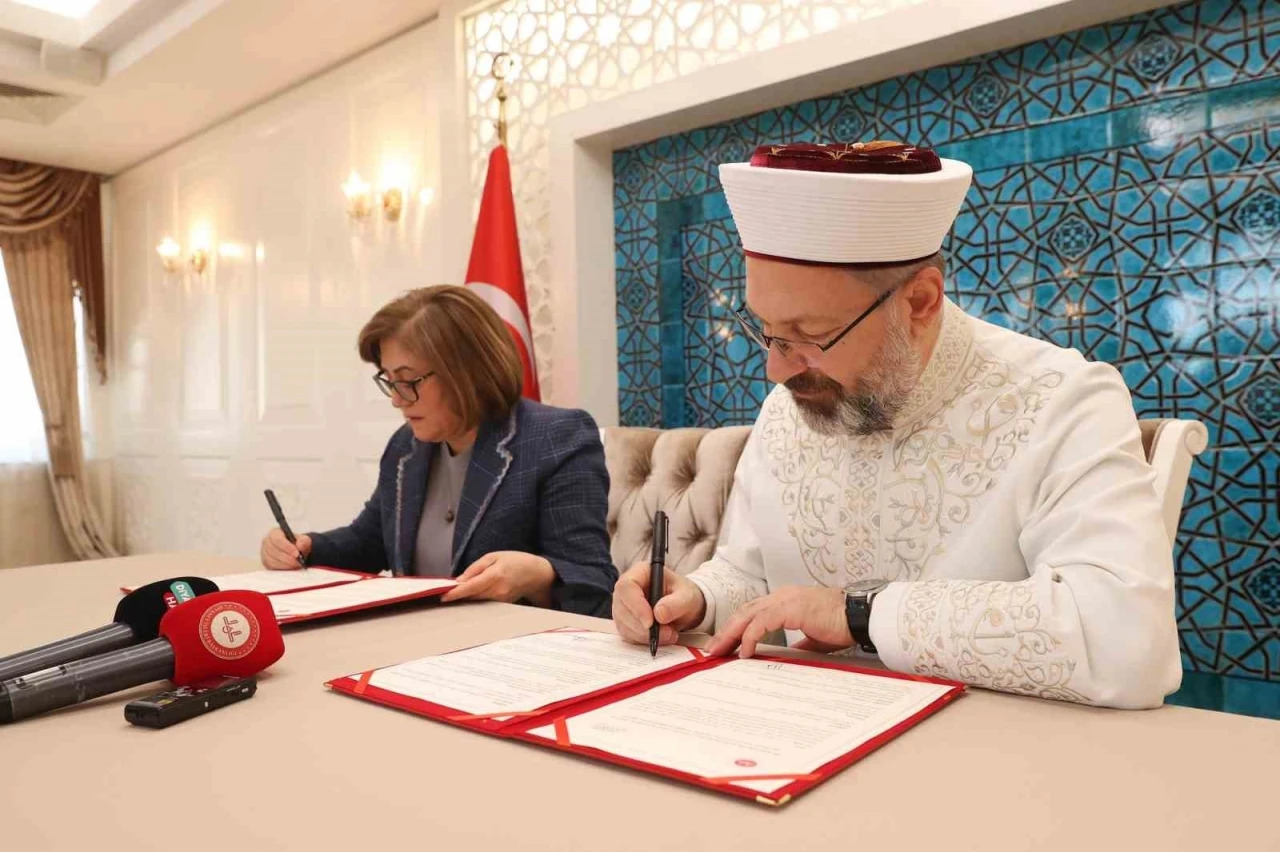 Gaziantep Büyükşehir Belediyesi ile Diyanet İşleri Başkanlığı arasında iş birliği protokolü
