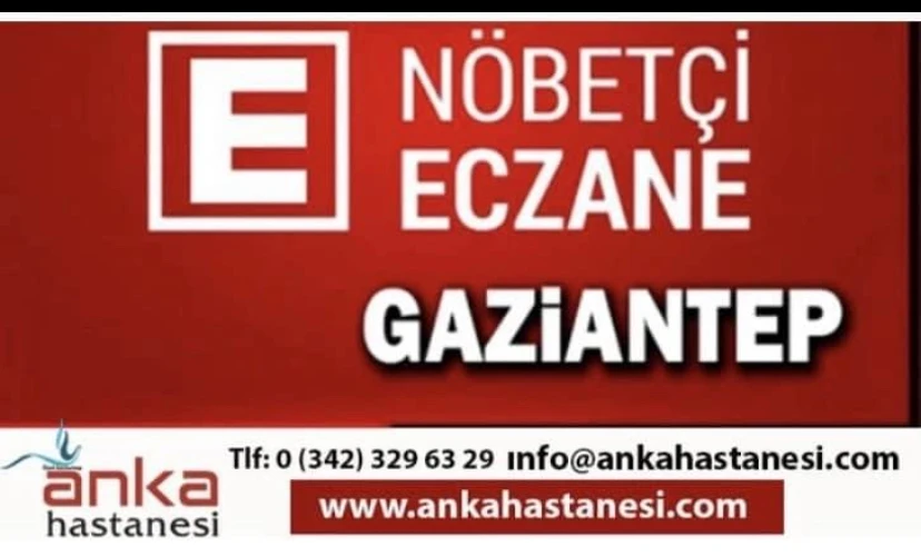 Gaziantep Nöbetçi Eczaneler (10.11.2024)Pazar