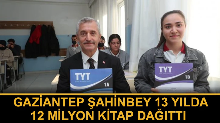 Gaziantep Şahinbey 13 yılda 12 milyon kitap dağıttı