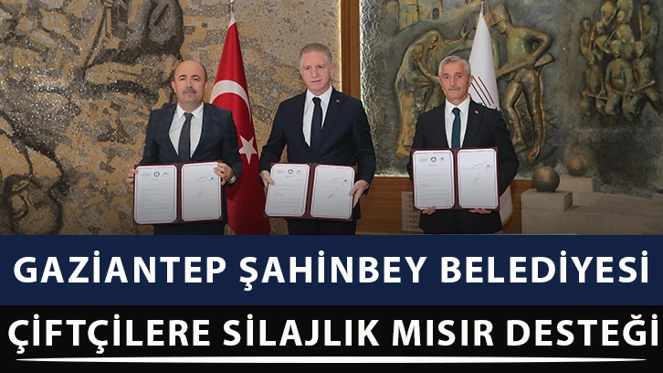 Gaziantep Şahinbey Belediyesi Çiftçilere silajlık mısır desteği