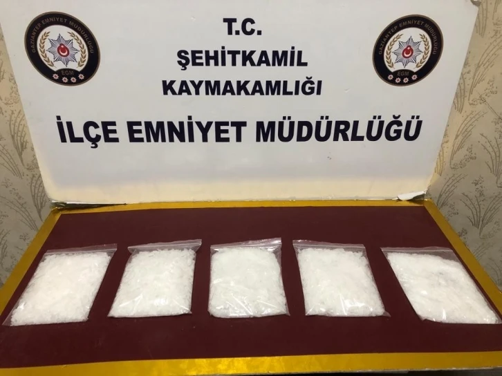 Gaziantep’te 1 kilo metamfetamin ele geçirildi
