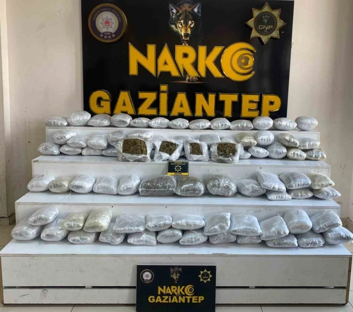 Gaziantep’te 41 kilo skunk ve metamfetamin ele geçirildi
