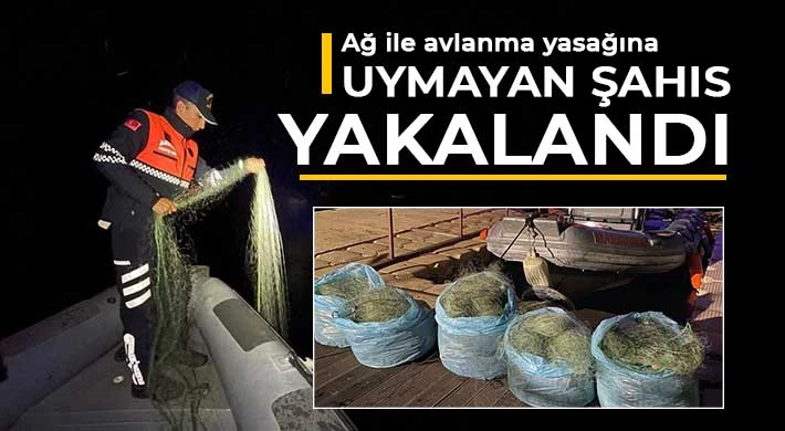 Gaziantep’te Ağ ile Avlanma Yasağına Uymayan Şahıs Yakalandı