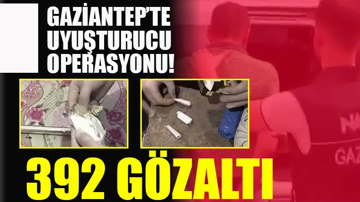 Gaziantep'te bir haftada 8 kilogram uyuşturucu madde ele geçirildi