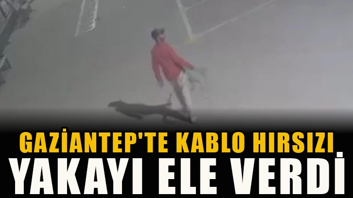 Gaziantep'te kablo hırsızı yakayı ele verdi