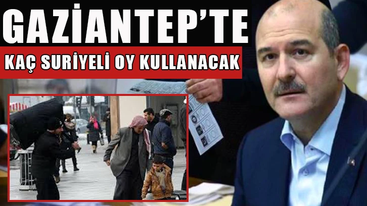 Gaziantep’te kaç Suriyeli oy kullanacak?