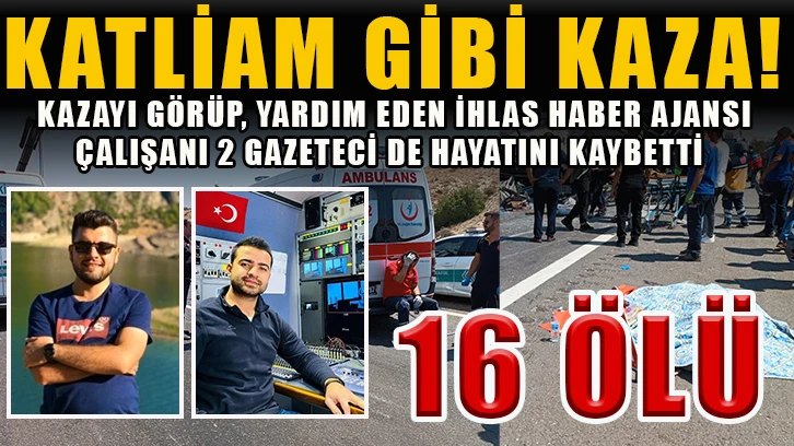 Gaziantep'te kaza: 16 ölü