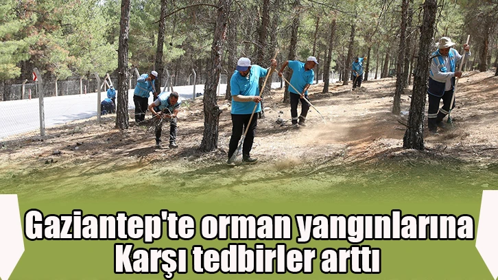 Gaziantep'te orman yangınlarına karşı tedbirler arttı