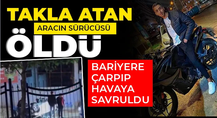 Gaziantep'te takla atan aracın sürücüsü öldü 