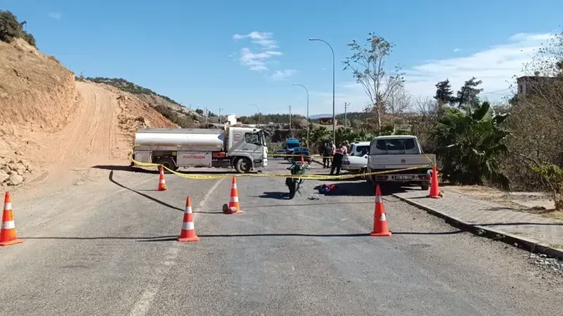 Gaziantep'te tanker ile motosiklet çarpıştı! 1 ölü