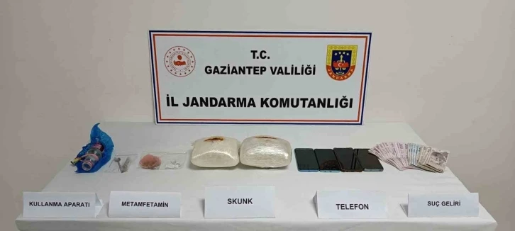 Gaziantep’te yolcu otobüsünde 2 kilo uyuşturucu bulundu
