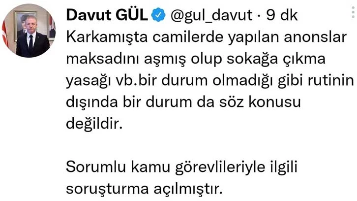 Gaziantep Valisi Gül: "Sorumlu kamu görevlileriyle ilgili soruşturma açıldı"