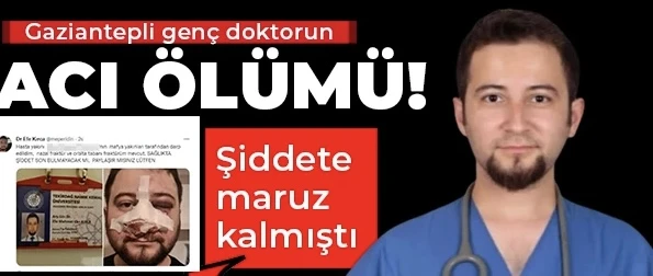 Gaziantepli genç doktorun şüpheli ölümü