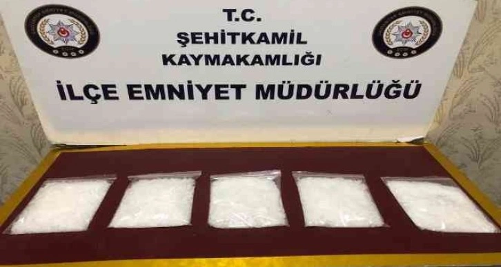 Gaziantep'te 1 kilo metamfetamin ele geçirildi