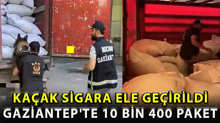 Gaziantep'te 10 bin 400 paket kaçak sigara ele geçirildi