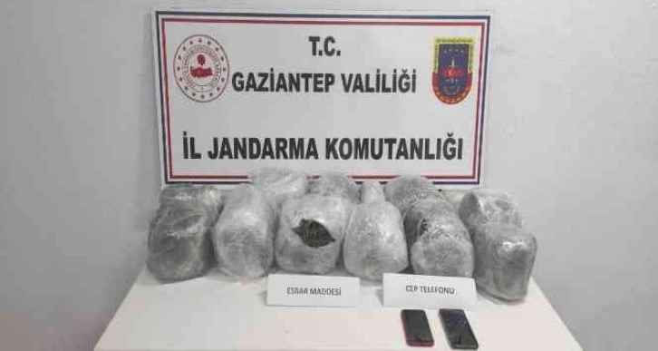 Gaziantep’te 15 kilo esrar ele geçirildi