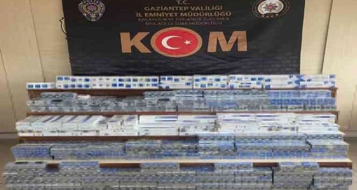 Gaziantep'te 3 bin 890 paket kaçak sigara ele geçirildi