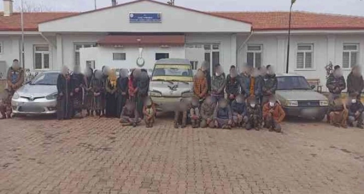 Gaziantep'te 60 düzensiz göçmen yakalandı