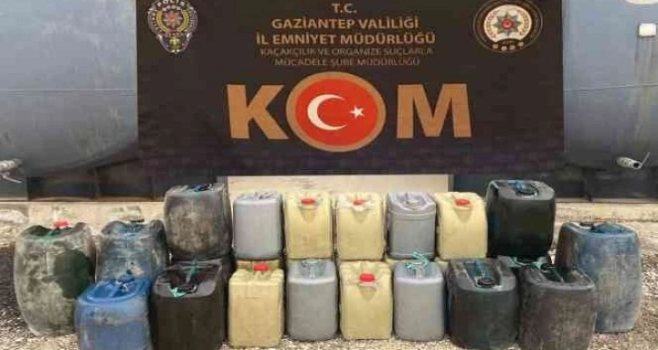 Gaziantep'te 620 litre kaçak akaryakıt ele geçirildi