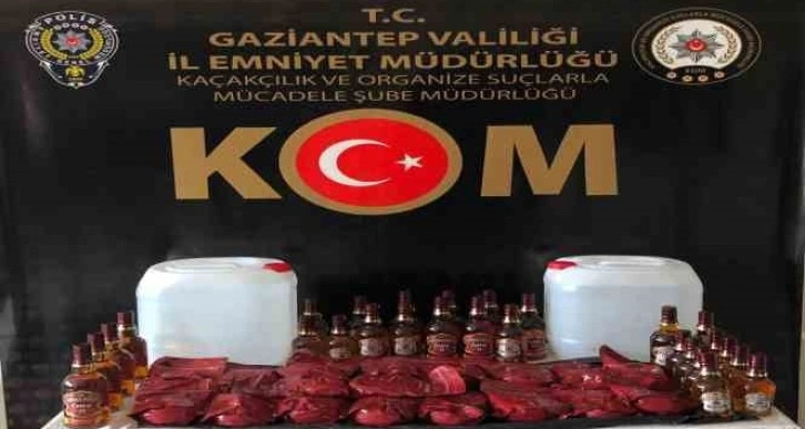 Gaziantep’te 82 kilo kaçak nargile tütünü ele geçirildi