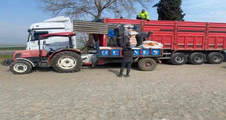 Gaziantep’te depremden etkilenen hayvan üreticilerine destek